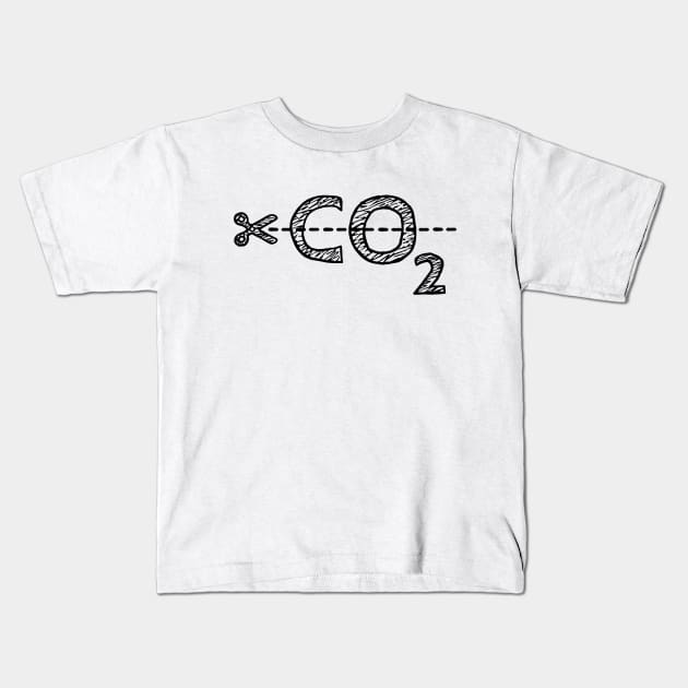 Cut CO2 Kids T-Shirt by wanungara